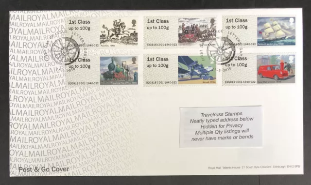 GB 2016 FDC Postal Heritage Post and Go - Letters Garve Pmk - FREE UK P&P!