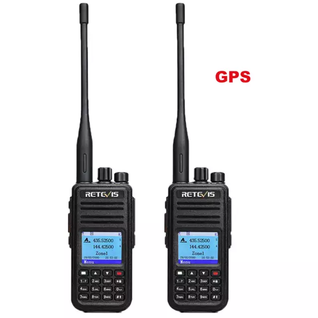 Radio Retevis RT3S GPS walkie talkie dual band DMR grande 3000 canali