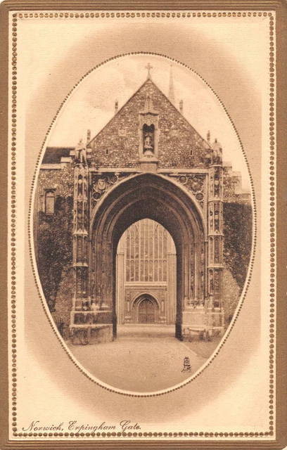 R284424 Norwich. Erpingham Tor. Tuck. Gold gerahmter Sepia. Ak Nr. 1309