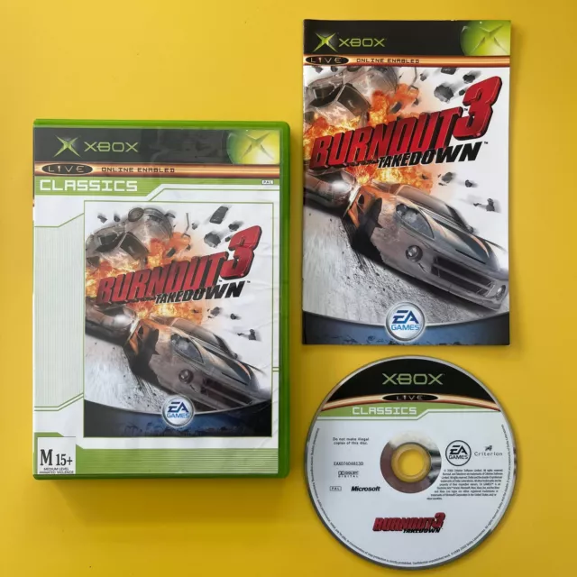 ~MANUAL ONLY~BIN372~~XBOX~ Burnout 3 Takedown