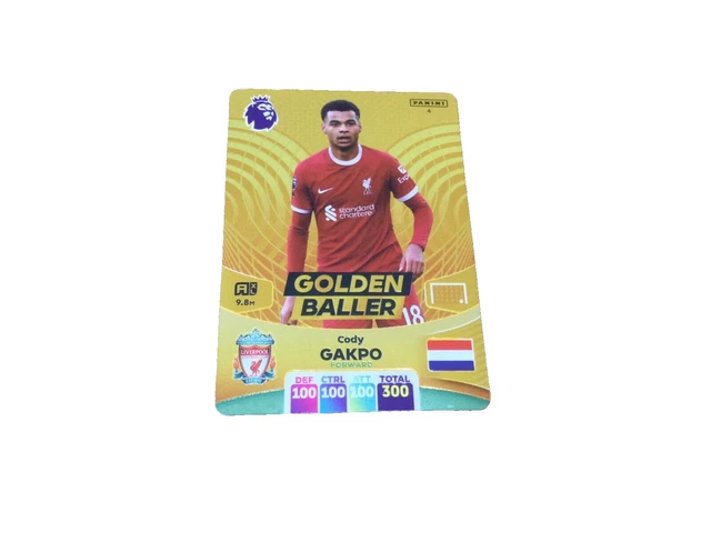 Panini Premier League Adrenalyn 2023/24 Golden Baller Card – Cody Gakpo (Liverpool)