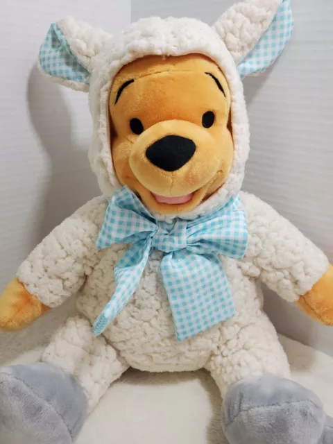 Disney Store Winnie the Pooh Easter Sheep Lamb 11" Authentic Original plush 2016