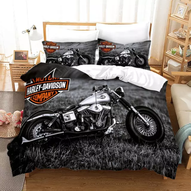 Harley-Davidson Bettwäsche Set Kissenbezug80x80 BettbezuHA35x200 200x200 220x240
