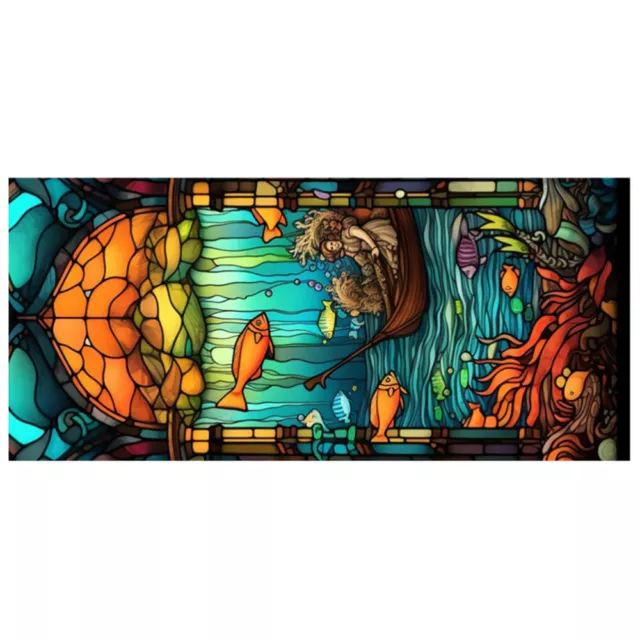 Stained Glass Window Door Film Privacy Glass Film Static Cling Privacy Static