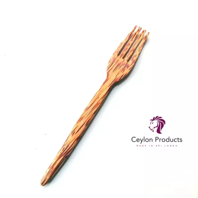100% Natural Coconut Wooden Fork Spoon Eco-Friendly Made In Sri lanka