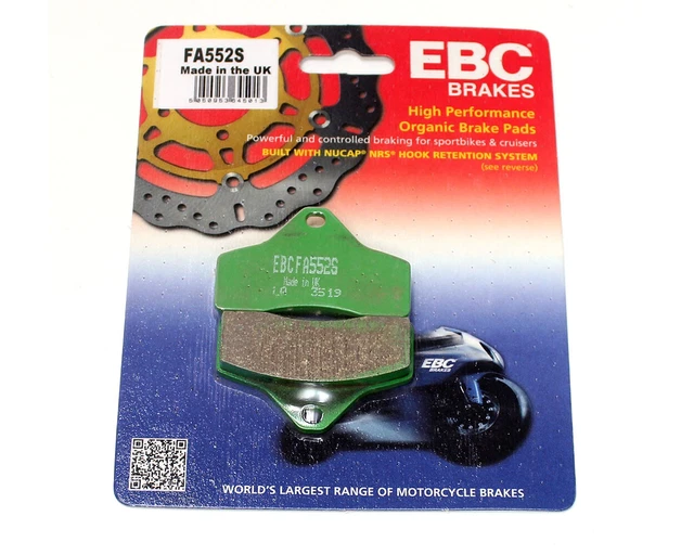 EBC otk / TonyKart Bss Set Pastiglia Freno Verde Morbido Fa552S Go Kart Corsa