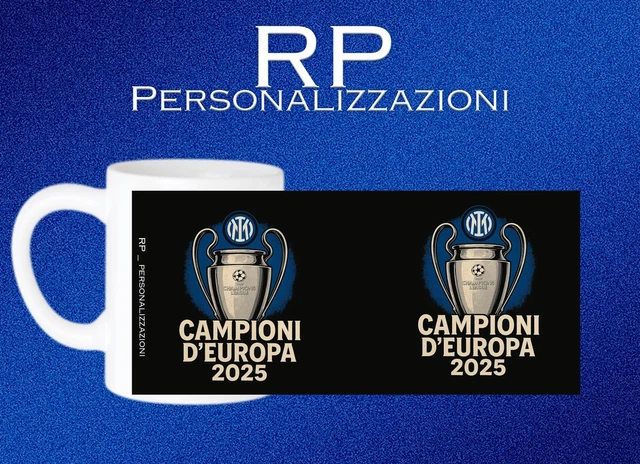 Tazza Napoli Campioni in Italia 2024-2025 • Quarto Scudetto SSC Napoli • Regalo Tifosi • Ceramica 11oz stampata fronte-retro | Tifosi Napoli - Italia