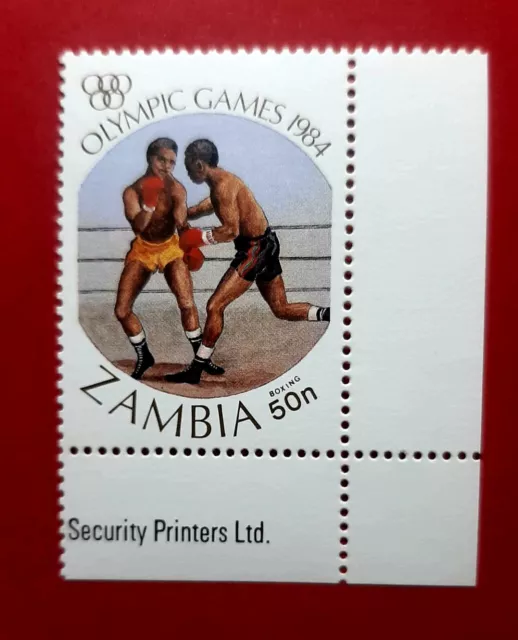 ZAMBIA 1984 * OLYMPIC GAMES * SPORTS * BOXING * Stamp * MNH