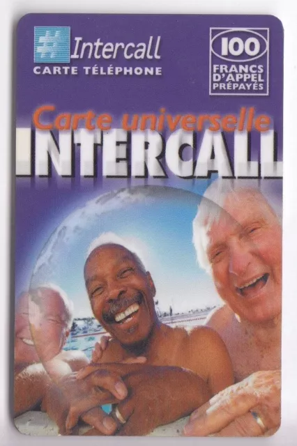 France Telecarte / Phonecard Prepayee .. 100F Intercall  Plage V°2 12/02+N°