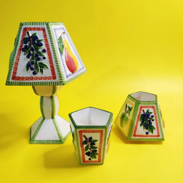 Excl Yankee Candle Retired Fruit Theme Pillar Shades Votive Small Jar Tea Light