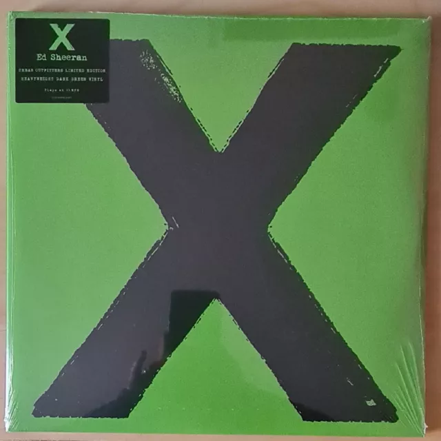 ED SHEERAN X 2LP on DARK GREEN VINYL New SEALED LTD 5000 Multiply Damaged corner ED SHEERAN X 2LP on DARK GREEN VINYL New SEALED LTD 5000 Multiply Damaged corner