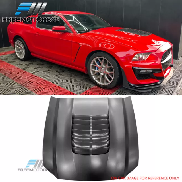 Fits 10-12 Ford Mustang GT500 & 13-14 GT GT500 V6 Front Hood Cover GT500 Style