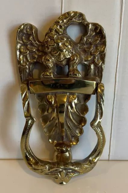 Large Brass Eagle Heavy Door Knocker