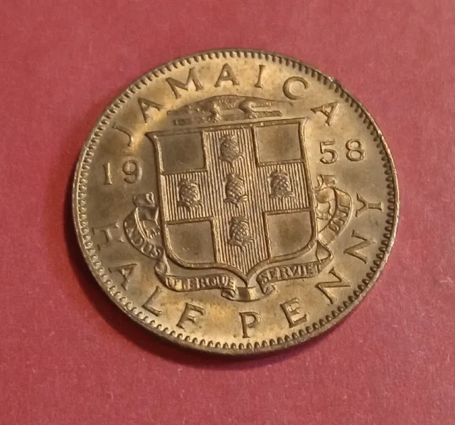 JAMAICA  1/2 Penny 1958 KM# 36