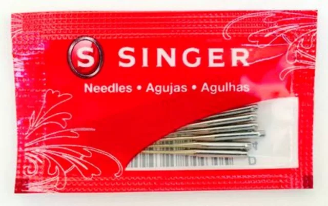 Needles Singer Sewing Machine Needles, 2020 sizes #9,11,14,16,18 50pcs.