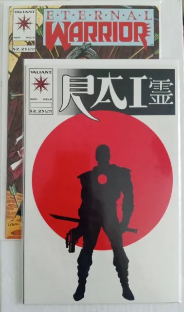 Eternal Warrior #4 | Rai #0 (Lot) 1st BLOODSHOT  NM+ 1992 Valiant