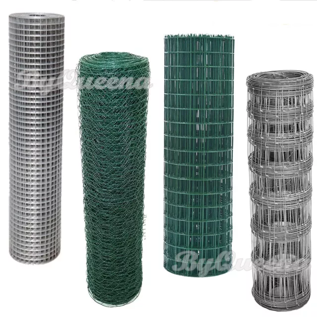 Garden Metal Pet Dog Barrier Fencing Galvanised PVC Coated Wire Mesh Fence Cage