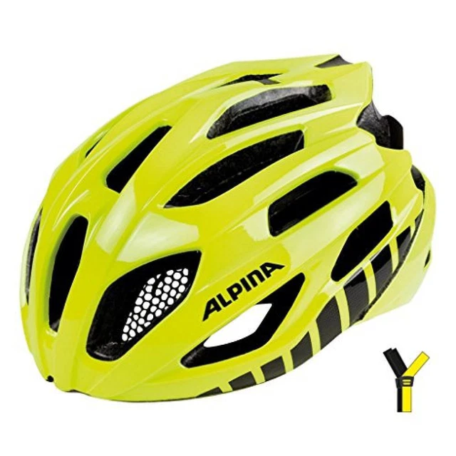 (TG. 53-58) ALPINA fedaia Casco da Bici da Corsa, Unisex, 9717140, Gelb, 53-58 -