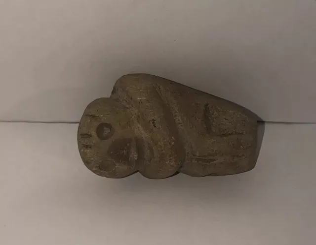 Pre Columbian Stone Anthropomorphic God Effigy / Fetish Sculpture Pendant