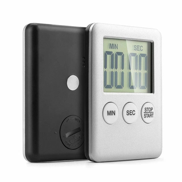 Temporizador de cocina de cuenta regresiva LCD magnético mini multifuncional de oficina para estudiantes