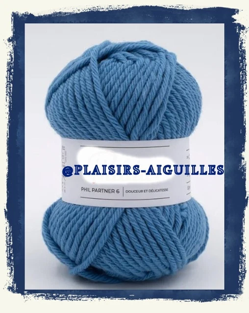 10 Pelotes De Laine Phildar Enjeu Pie - Acrylique, Laine, Mohair, Tailles 6, Neuf