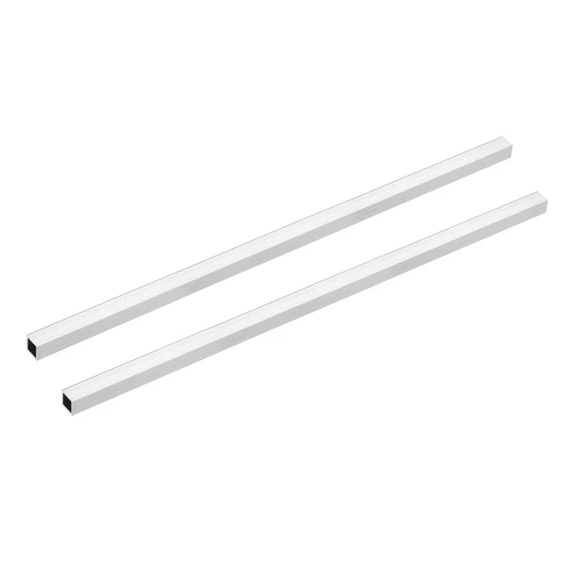 6063 Aluminium Tube Carré Tube 10mmx10mmx1mm Mur 300mm Sans Soudure Tuyau 2Pcs