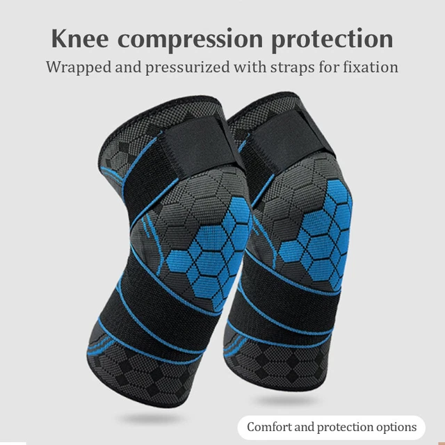 Sports Pressure Strap Anti Slip Knee Protection Honeycomb Nylon Knee Protecti ~~