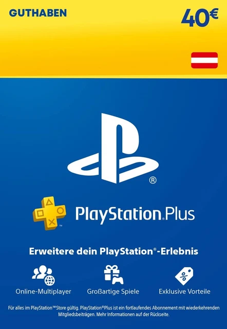 Playstation PLUS Extra 90 Tage 3 Monate - 40 EUR - PS4/PS5 Digital Code - NUR AT