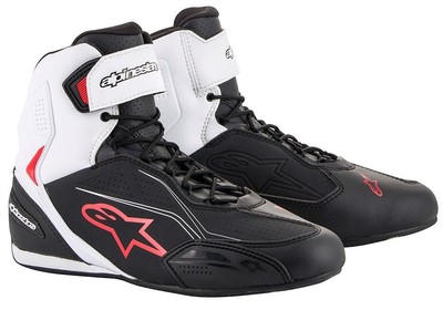 10,5 Chaussures de Moto Été Court Athlétique Noir Alpinestars Alpinestars Faster-3 Gr 