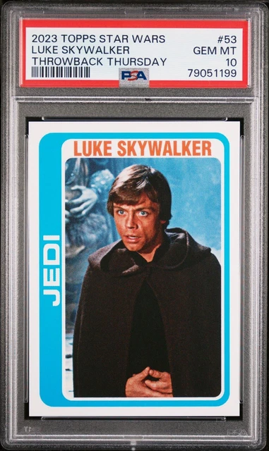 2023 Topps Star Wars Throwback Thursday #53 Luke Skywalker PSA 10 GEM MINT!