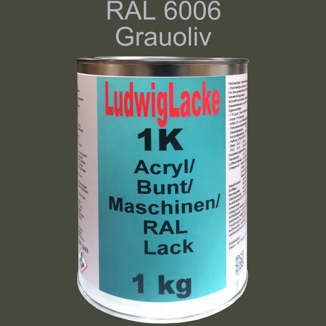 Peinture Acrylique Ludwig 1kg - RAL 1001 Beige, Brillant, Pour Machine Et Carrosserie