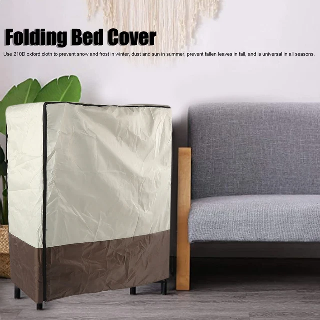 (102x33x104 cm) Cubierta de cama plegable a prueba de polvo impermeable cama enrollable YA