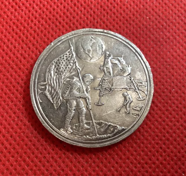 Médaille Landing On The Moon - 21/07/1969 En Argent