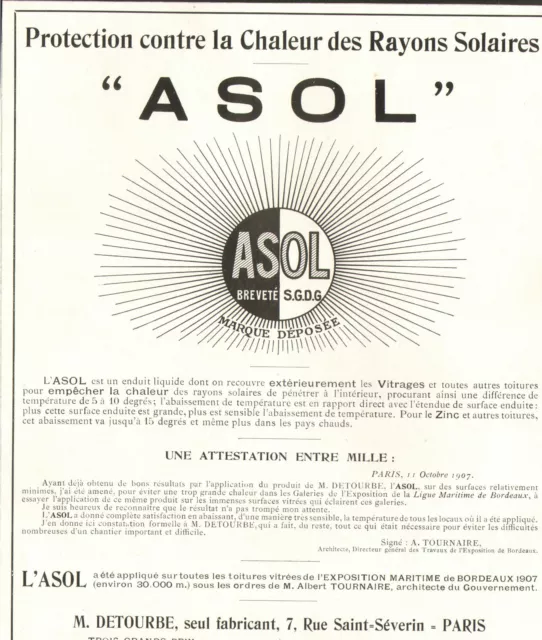 Paris Saint-Severin Peinture Asol Detourbe Publicite 1916