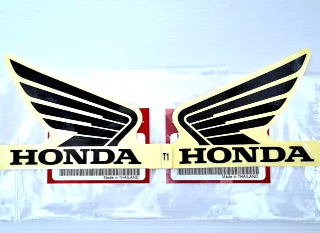 ORIGINAL Honda-CB300 Wing Flügel-9cm-SCHWARZ/TRANSPARENT-T1-Sticker-Aufkleber-90