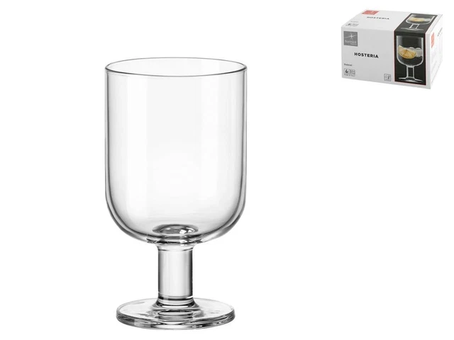 Bormioli Rocco Hosteria, Confezione 6 Calici Goblet, Vetro Trasparente
