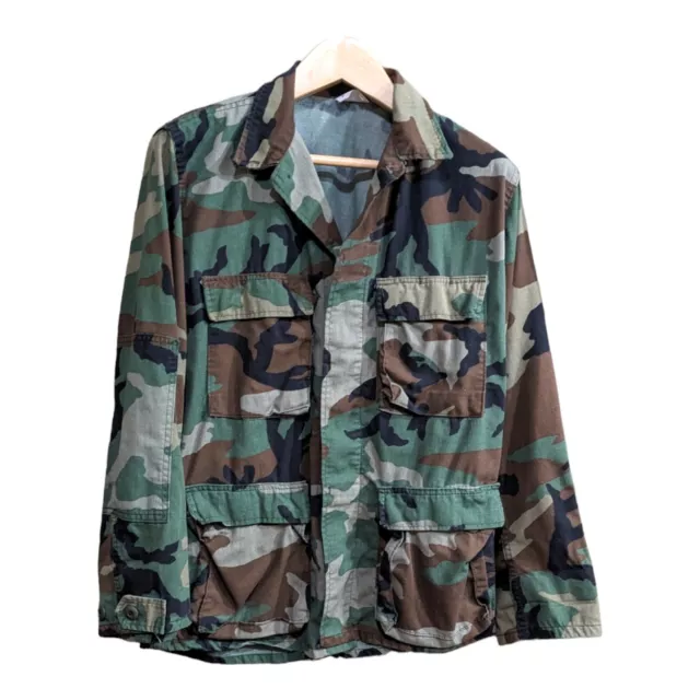 VINTAGE USGI MILITARY Jacket Woodland M81 Camo BDU Shirt NATO Size ...