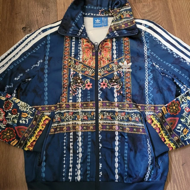 ADIDAS ORIGINALS X Farm Cirandeira Floral Track Top Jacket Size