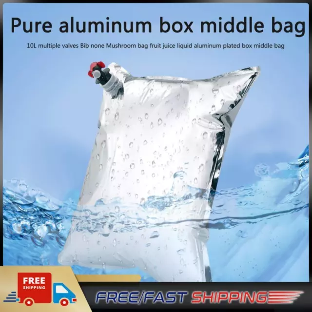 10pcs Aluminum Foil BIB Bag Juice Drink Storage Replacement Bag-in-Box with Tap