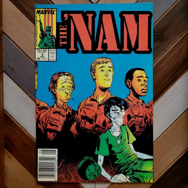 The 'NAM #9 NM- (Marvel 1986) HIGH GRADE "Pride Cometh Pride Goeth" (Golden art)