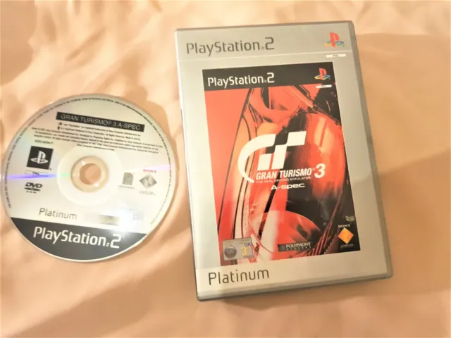 Sony PlayStation 2 PS2 Gran Turismo 3 A-spec Platinum UK PAL Game *No Manual