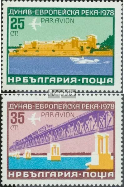 Bulgaria 2652-2653 (complete issue) FDC 1978 Donauschifffahrt