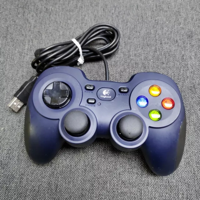 Logitech Gamepad F310 USB Wired Controller for PC - Dark Blue TESTED