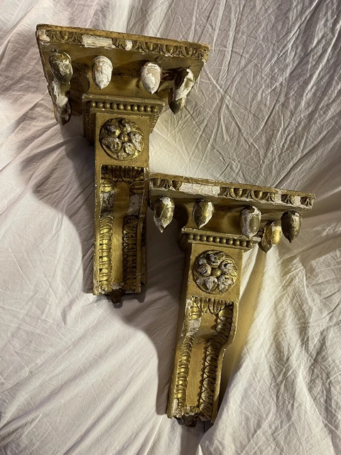 Antique Gilt Wood & Gesso Korbel Architectural Salvage