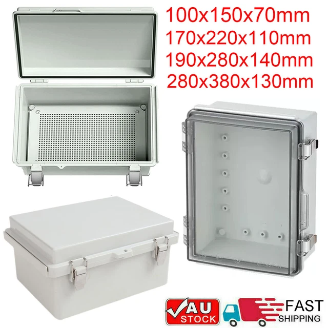 Hinged Lid IP67 Waterproof Enclosure Electrical Box ABS Electronic Project Case