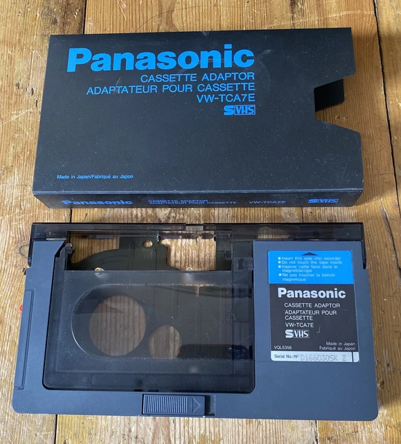 PANASONIC VWTCA7E MOTORISED Tape Cassette Adaptor SVHSC VHSC to VHS