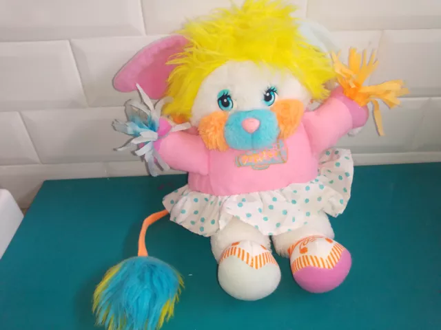 30.07.23.6 Peluche Popples Pompom girl vintage Mattel 25cm ballon