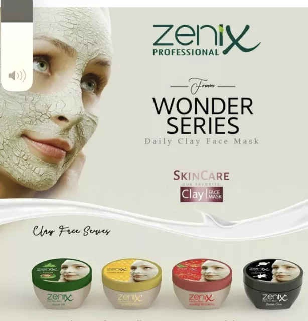 Zenix Clay Face Mask with Argan Oil Beauty Treatment | UK SELLER