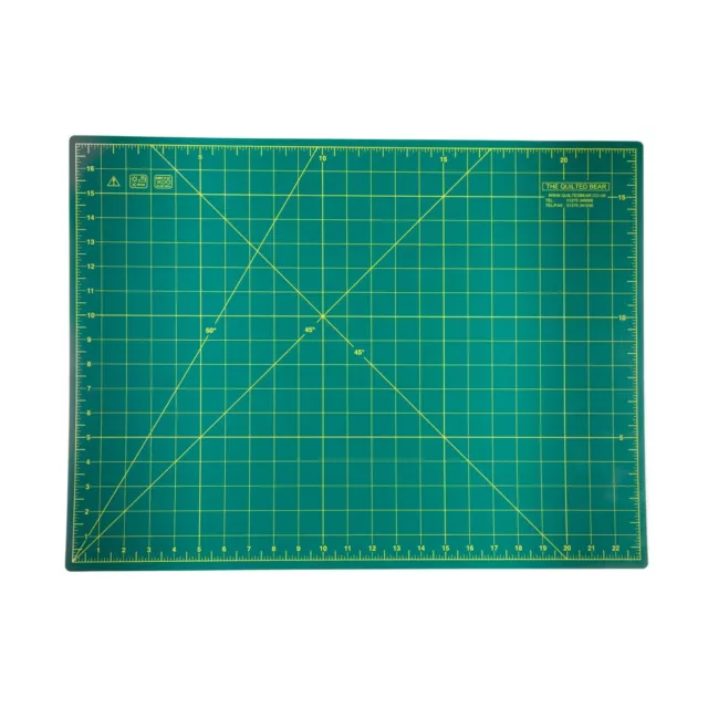 The Quilted Bear 18" x 24" Double Sided Cutting Mat- Grid Size 17" x 23"