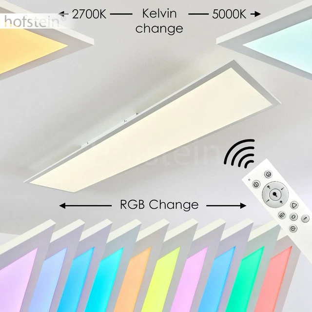 Plafonnier Intensité Variable Télécommande LED RGB Changeur de Couleur